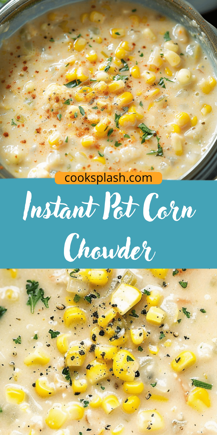 Instant Pot Corn Chowder | Cook Splash