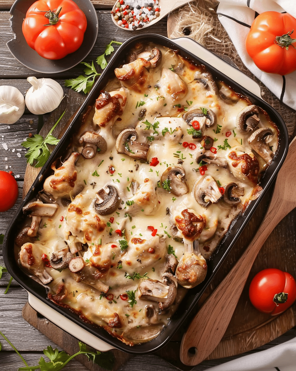 Keto Chicken And Mushroom Casserole Recipe