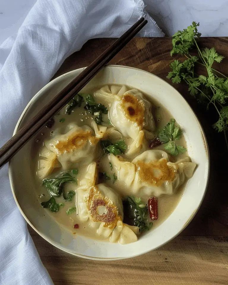 Laksa Soup Dumplings Recipe (Easy + High Protein Freezer-Friendly Recipe)