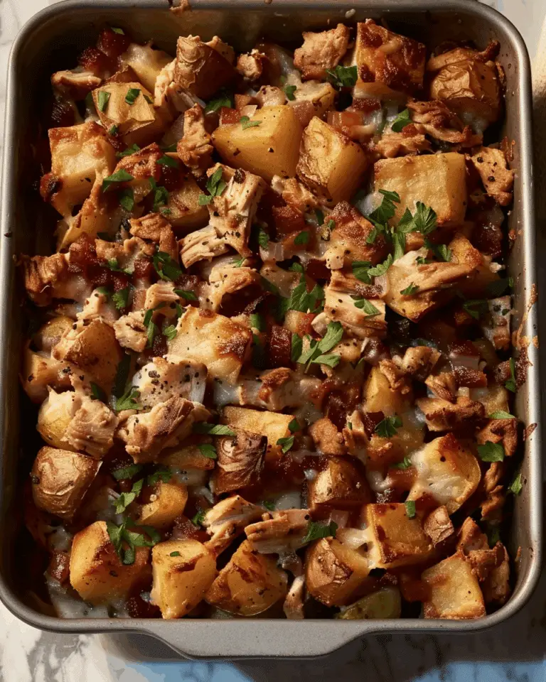 Loaded Chicken Potato Bake