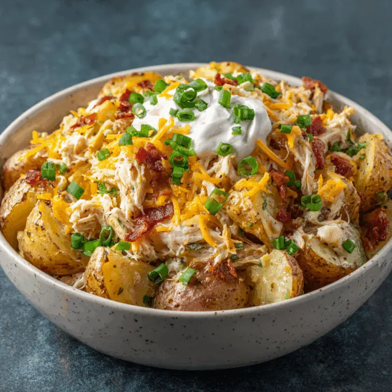 Loaded Chicken Potato Bake