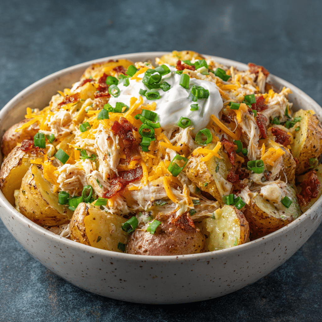 Loaded Chicken Potato Bake