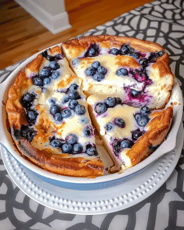Overnight Blueberry French Toast Casserole