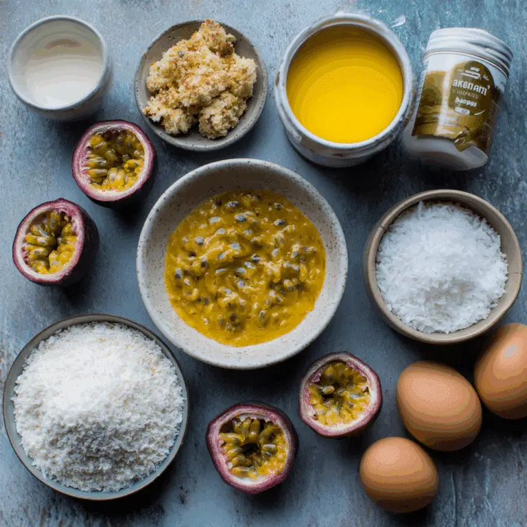 Passionfruit Cream Tart With Coconut Crust