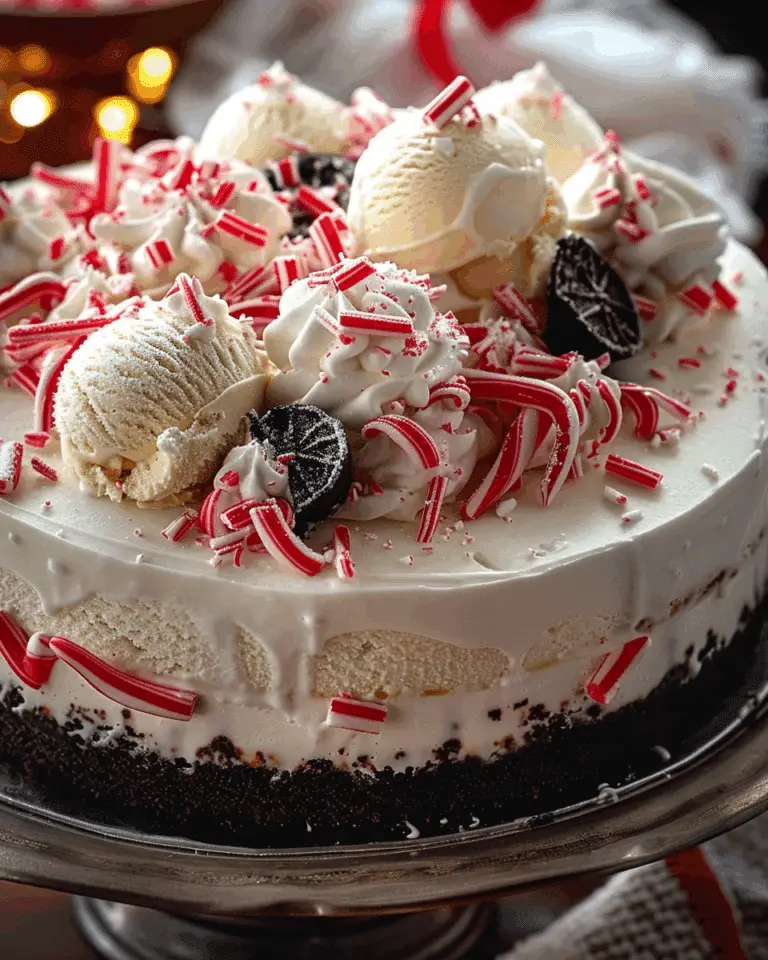 Peppermint Ice Cream Cake
