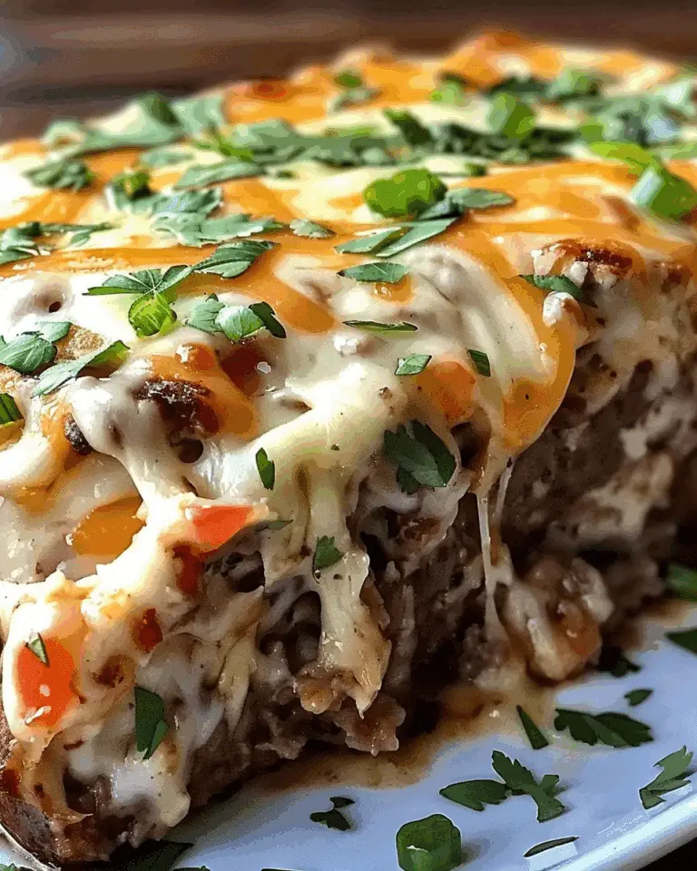 Philly Cheesesteak Meatloaf