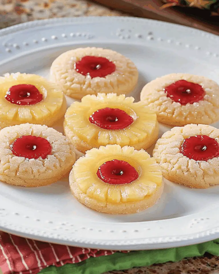 Pineapple Upside‑Down Sugar Cookies