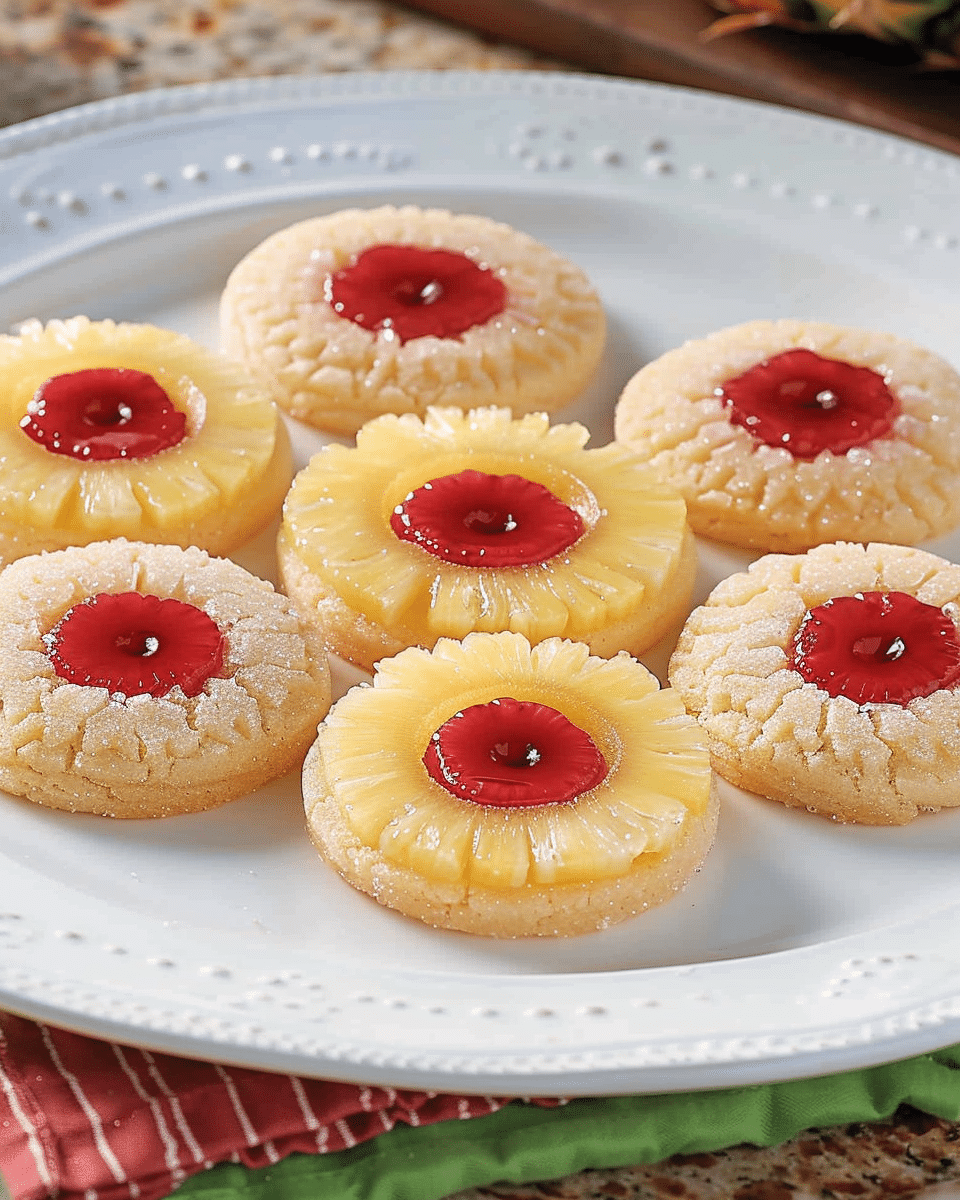 Pineapple Upside‑Down Sugar Cookies