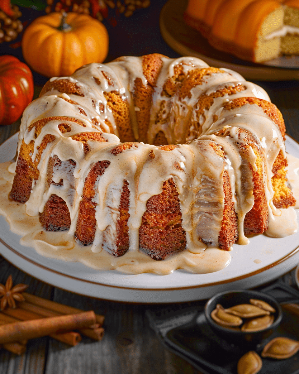 Pumpkin Bundt Cake with Cake Mix