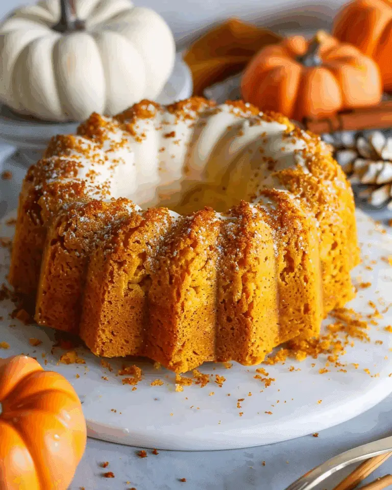 Pumpkin Bundt Cake with Cake Mix