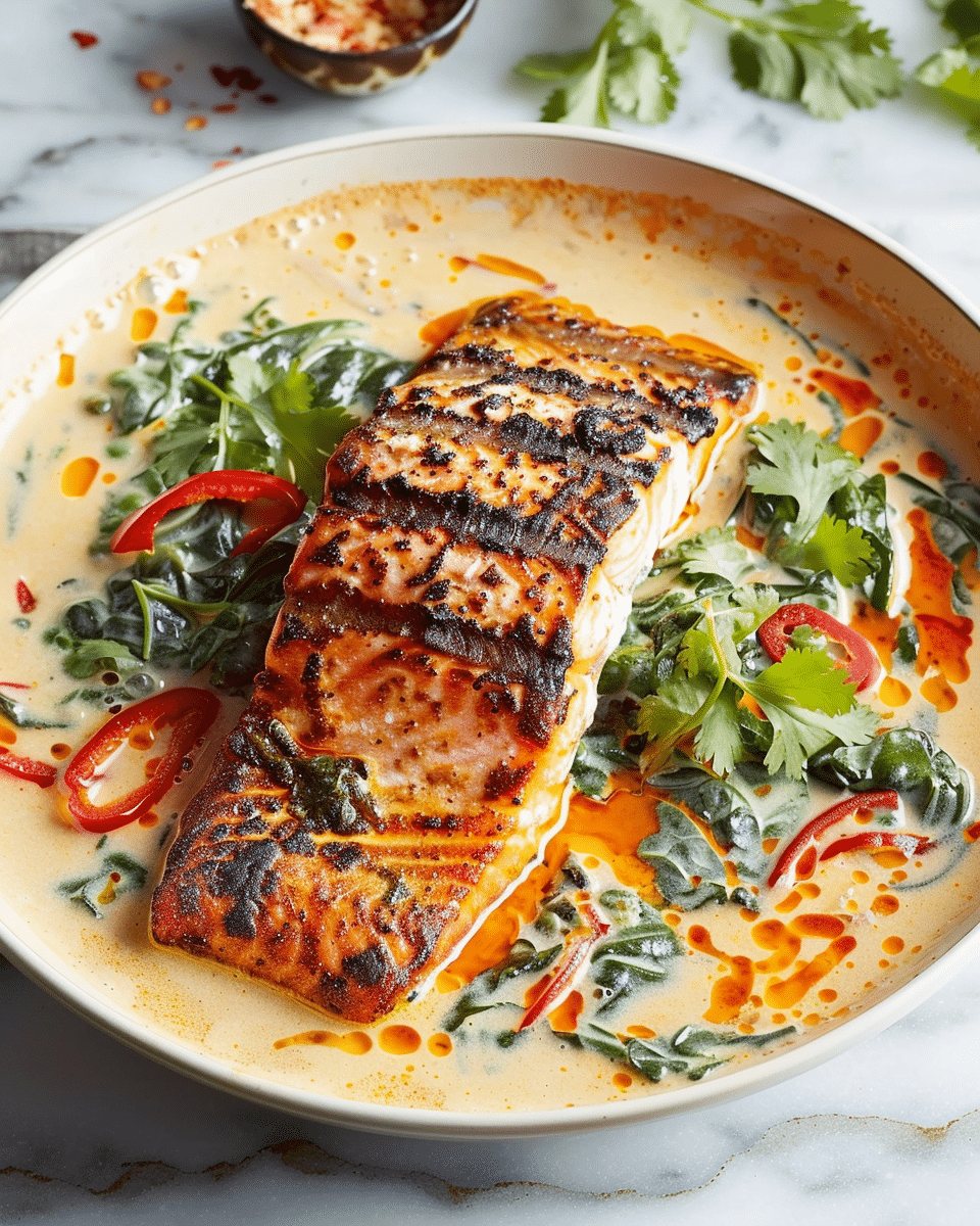 Salmon Coconut Curry (Thai Inspired)
