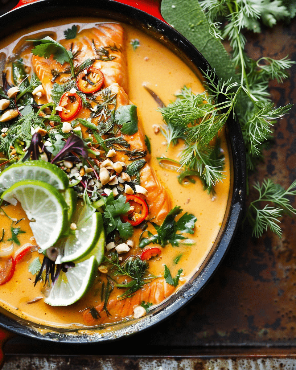 Salmon Coconut Curry (Thai Inspired)