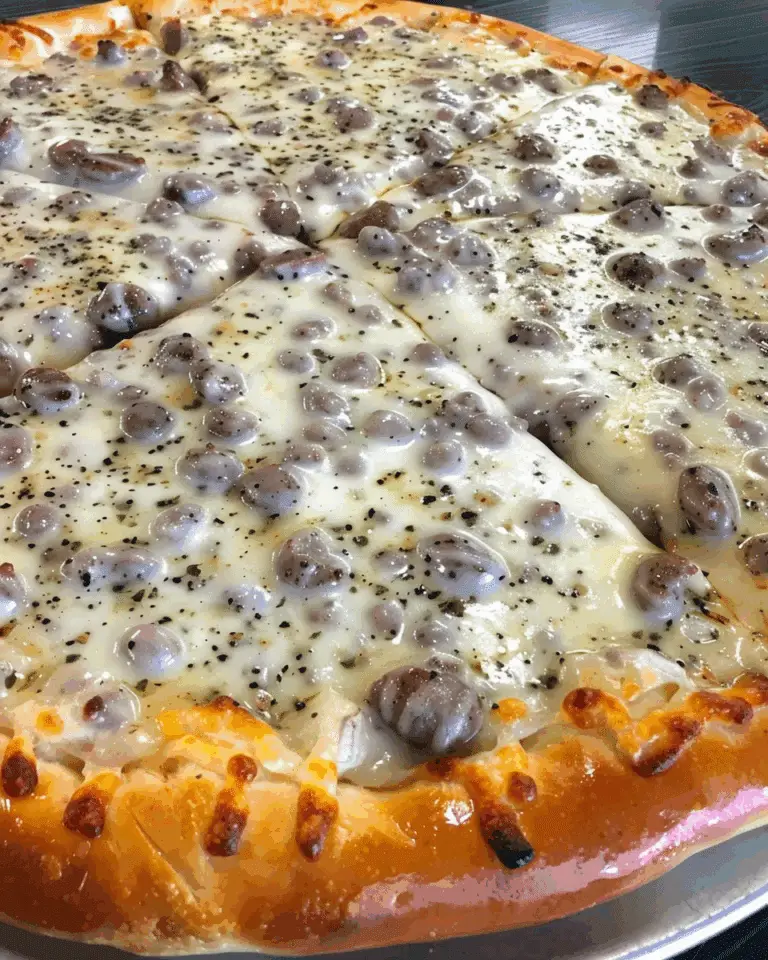 Sausage Gravy Breakfast Pizza