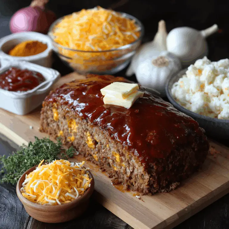 Smoky Jalapeño Popper Meatloaf With Ranch Drizzle
