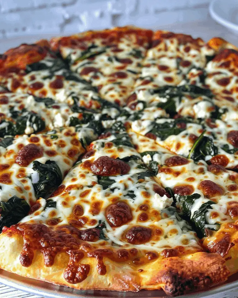 Spinach Pizza on Cottage Cheese Crust: A Protein Masterpiece