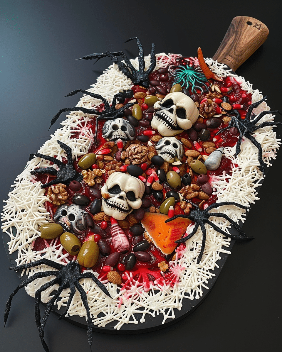 Spooky Cheese Board