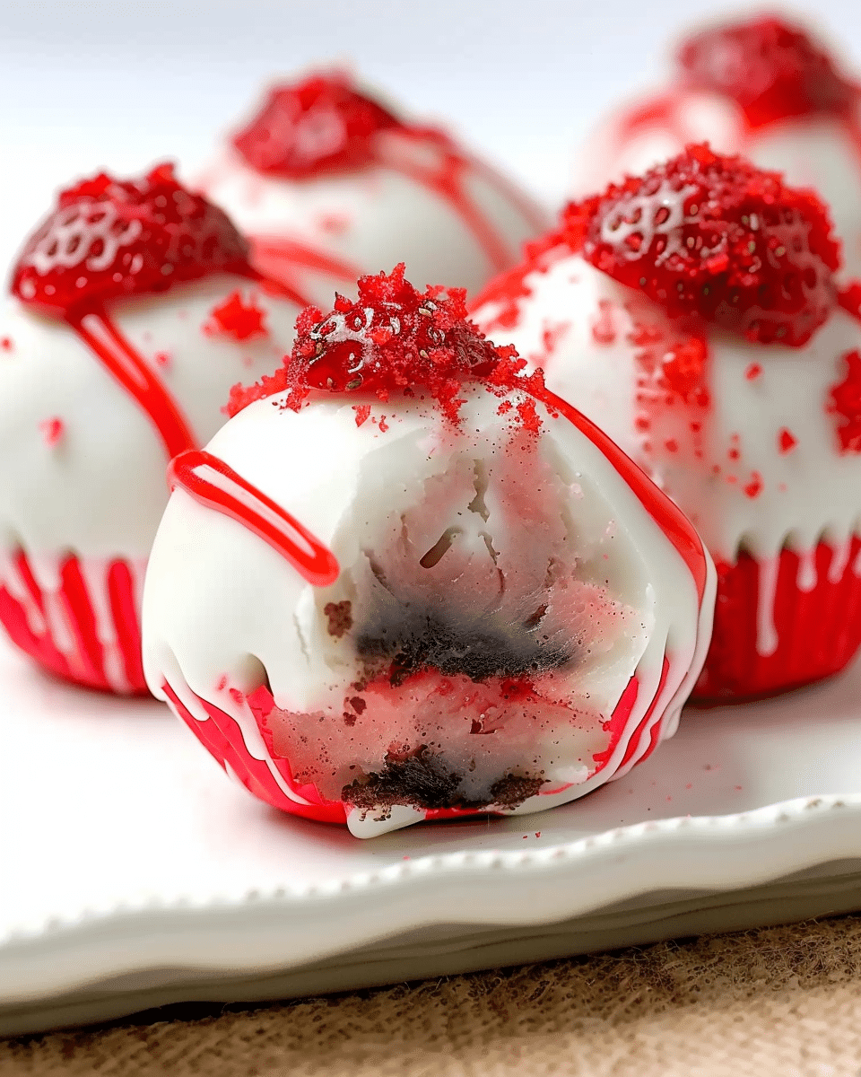 Strawberry Shortcake Oreo Balls