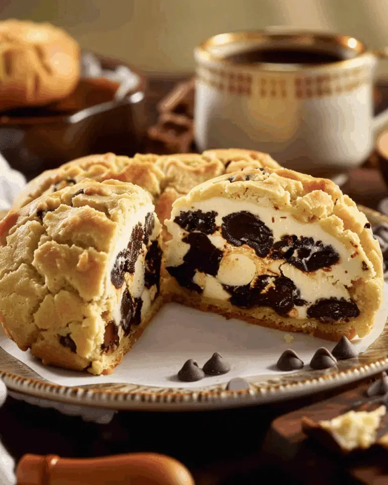 Stuffed Cheesecake Chocolate Chip Cookies