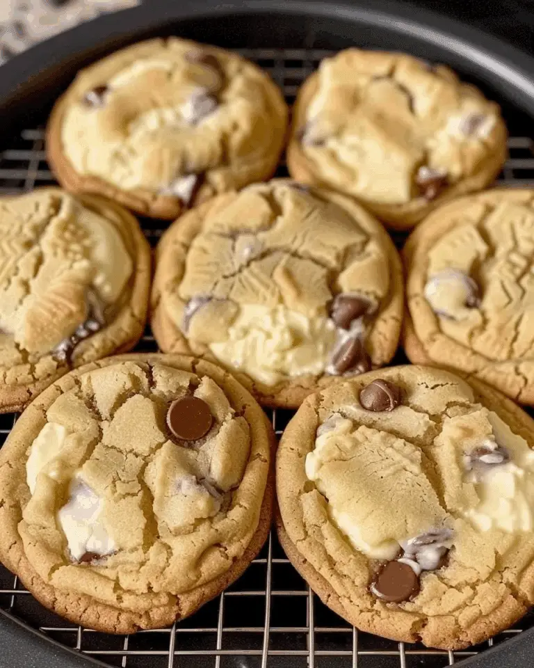 Stuffed Cheesecake Chocolate Chip Cookies
