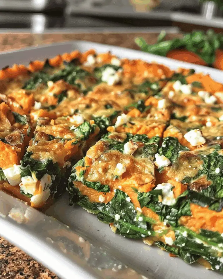 Sweet Potato & Spinach Feta Bake