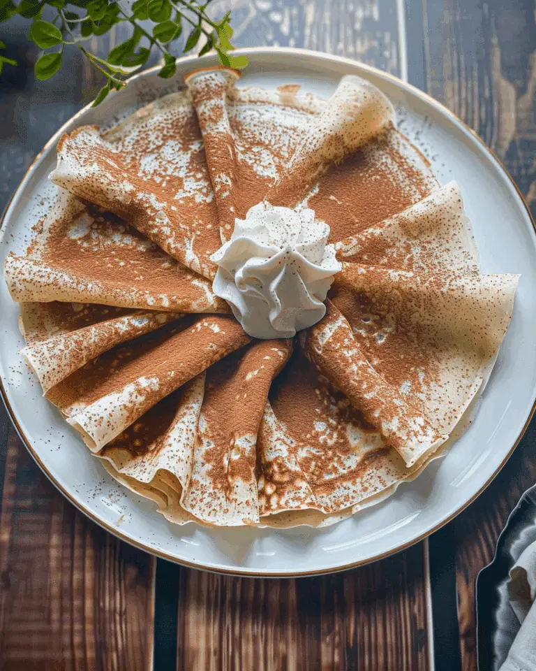 Tiramisu Protein Crepes