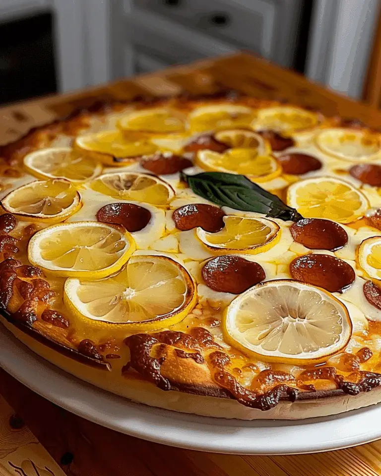 Zesty Lemon Pizza: The Easy Summer Delight You’ll Crave