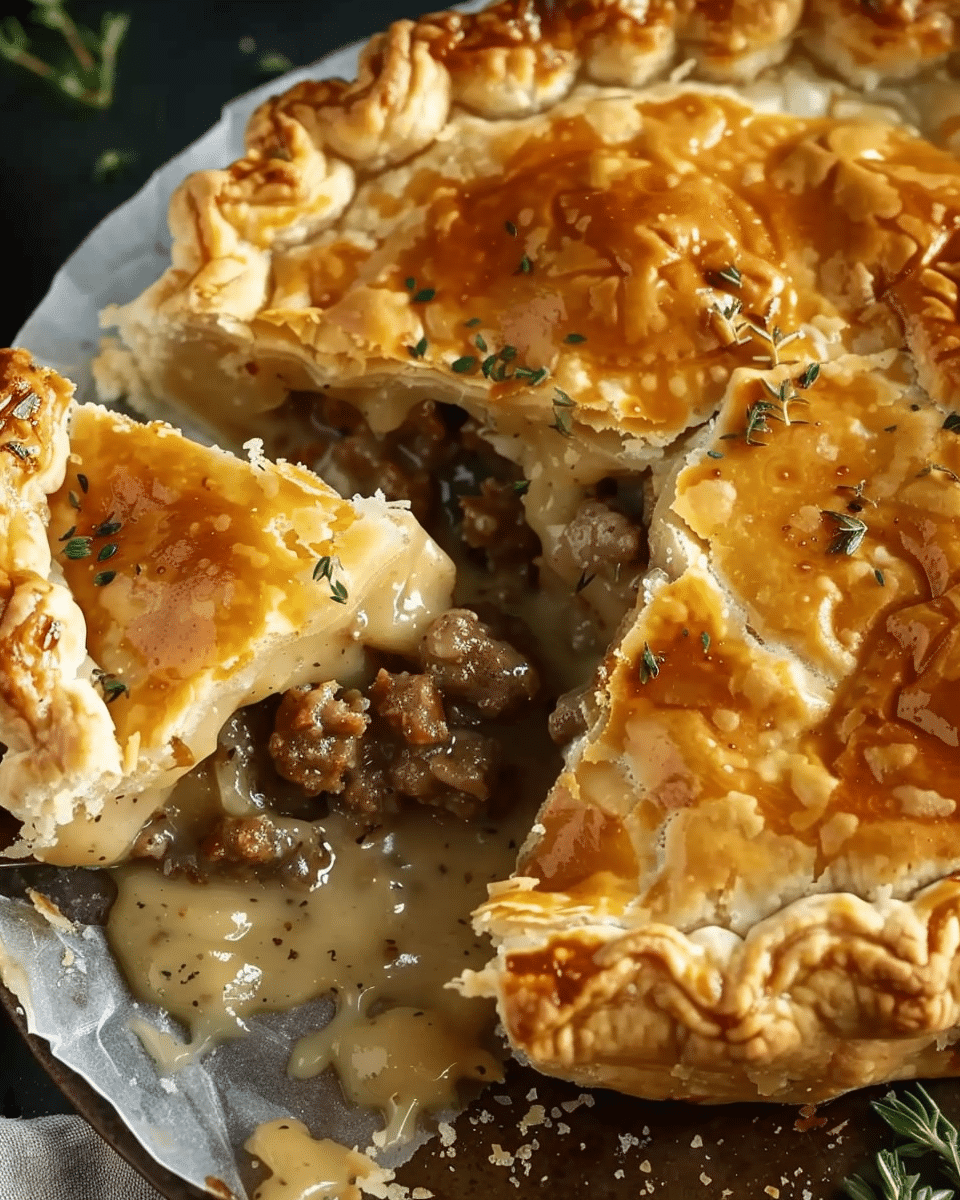 SAUSAGE GRAVY PUFF PIE