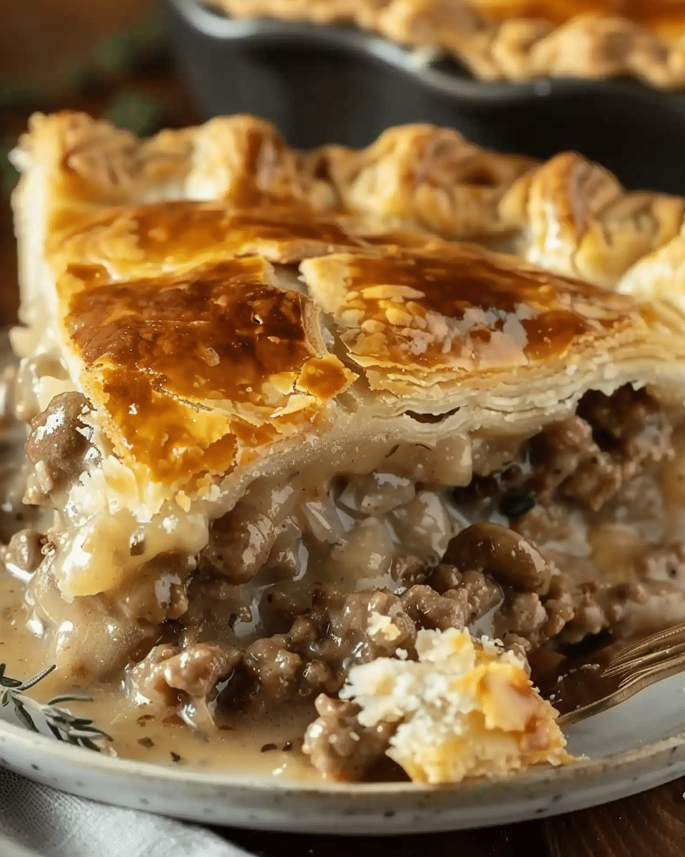 SAUSAGE GRAVY PUFF PIE