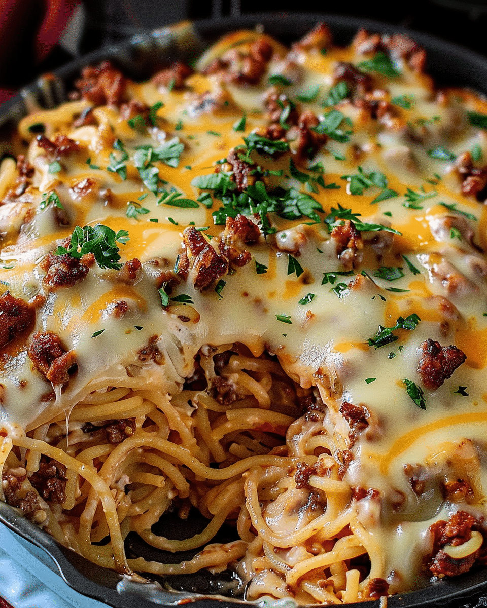 Irresistible Spicy Southern Cheesy Chicken Spaghetti Casserole