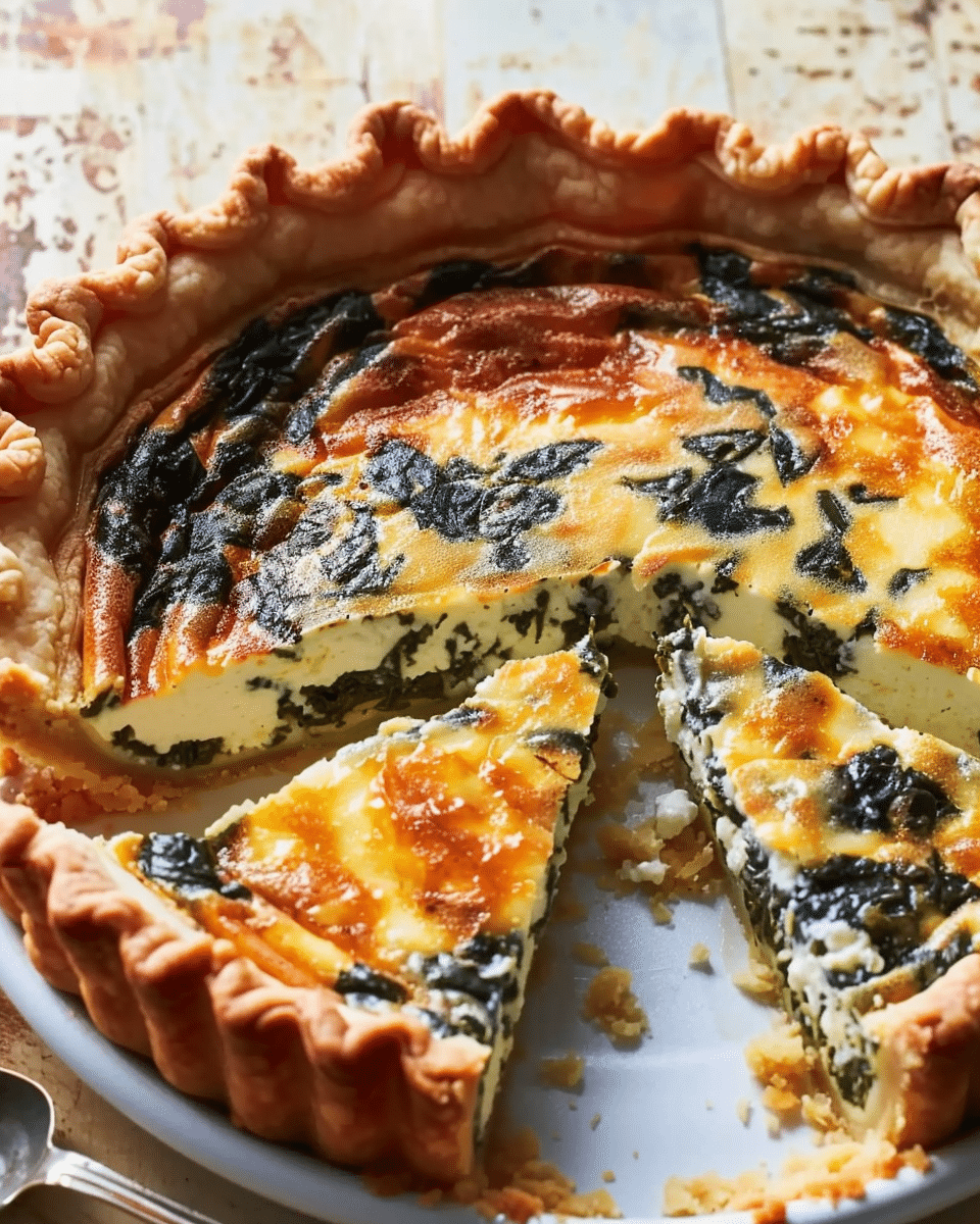 Ricotta Spinach Quiche Delight
