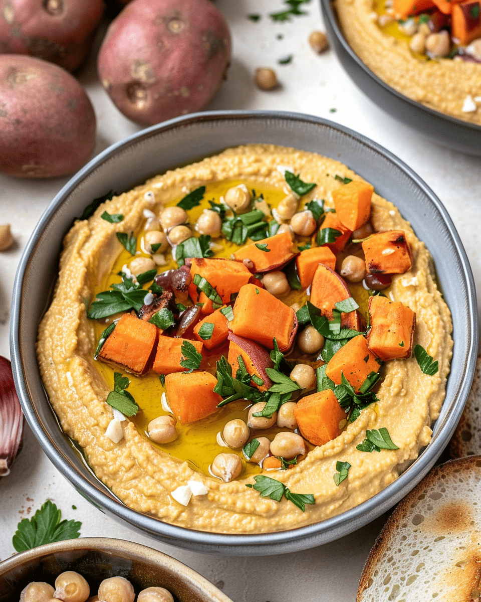 Roasted Sweet Potato And Chickpea Hummus – Dairy Free