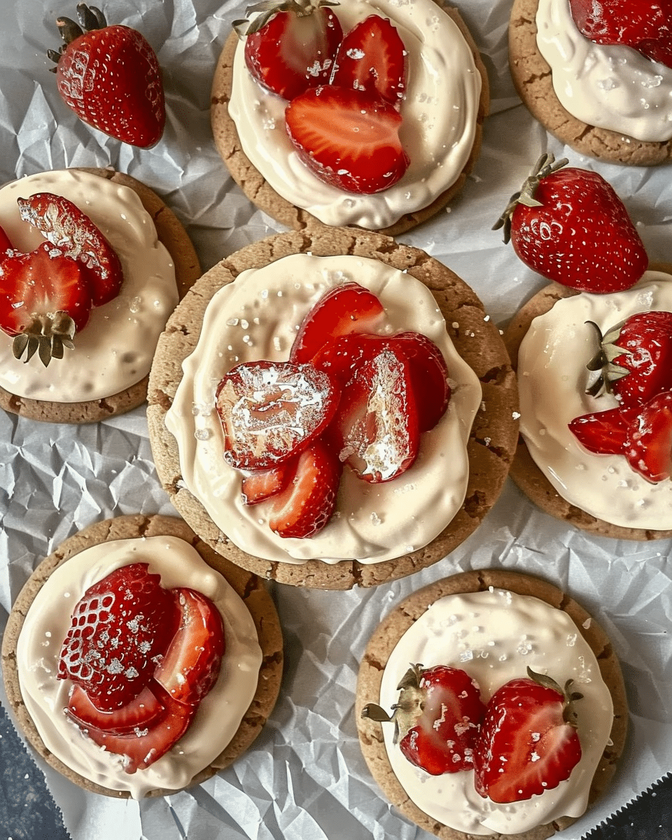 Strawberry Cheesecake Cookies