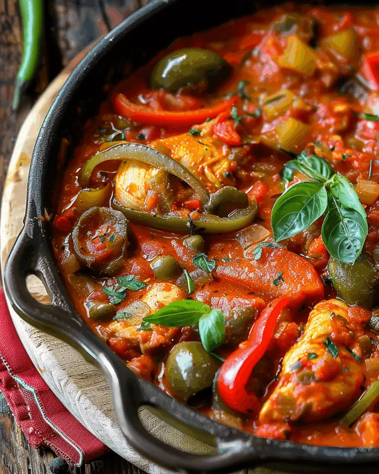 Authentic Sicilian Chicken Cacciatore (No Wine Needed!)