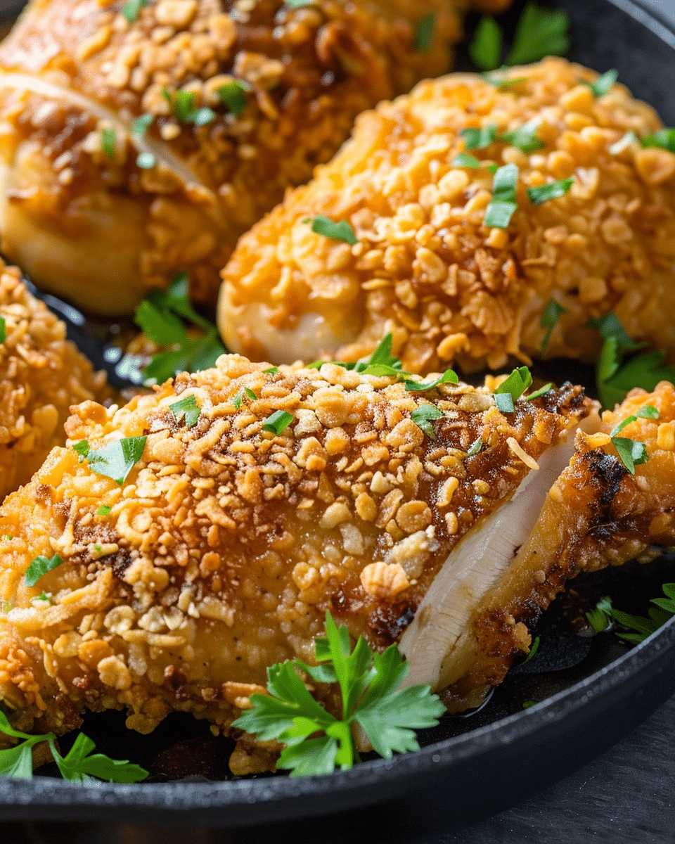 Baked Crunchy Hot Honey Chicken Recipe