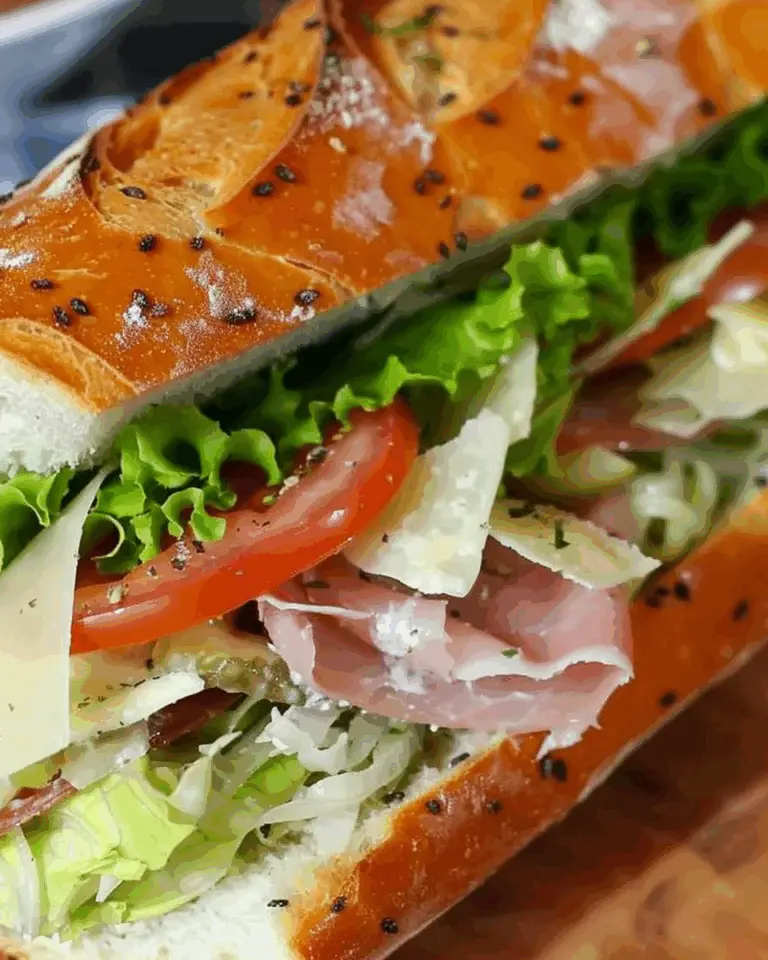 Baked Italian Sub Sandwiches