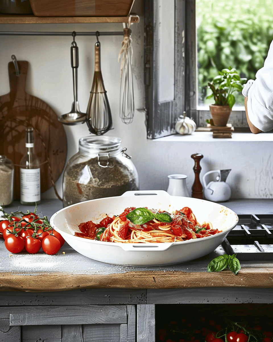Tomato Basil Spaghetti