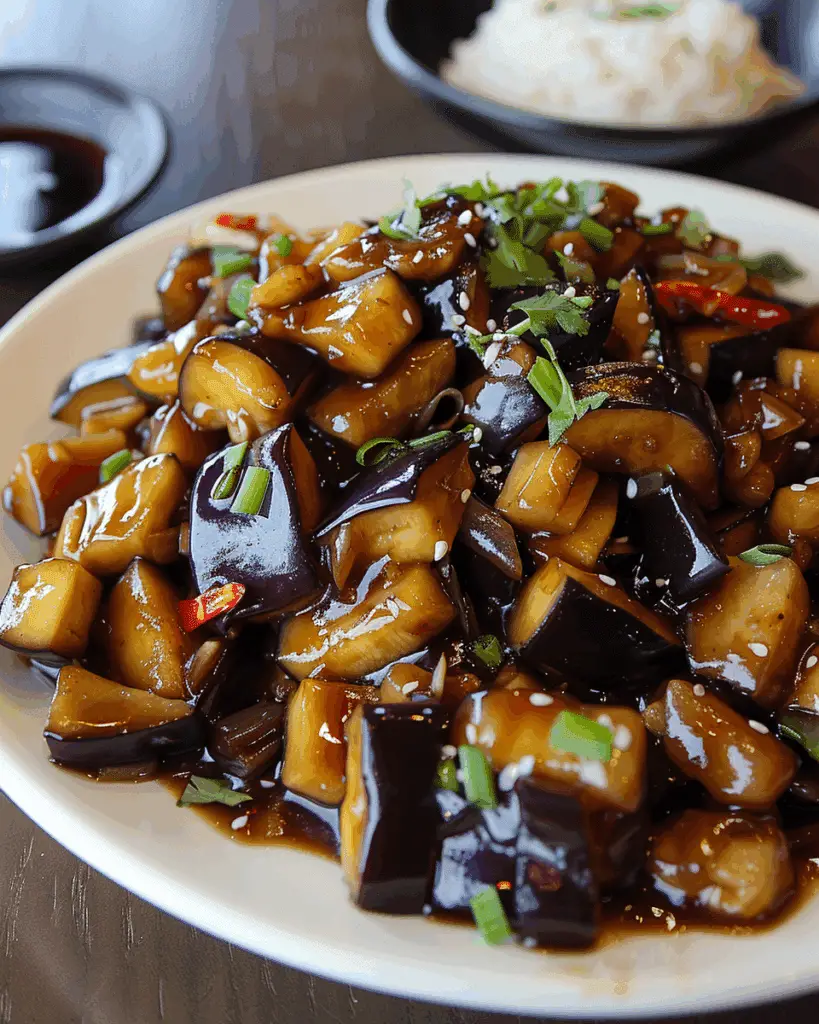 Chinese Eggplant with Garlic Sauce