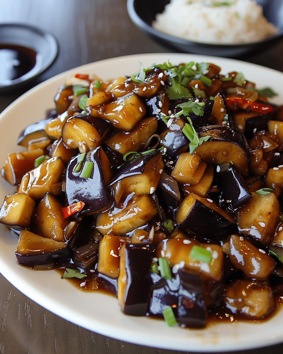 Chinese Eggplant with Garlic Sauce