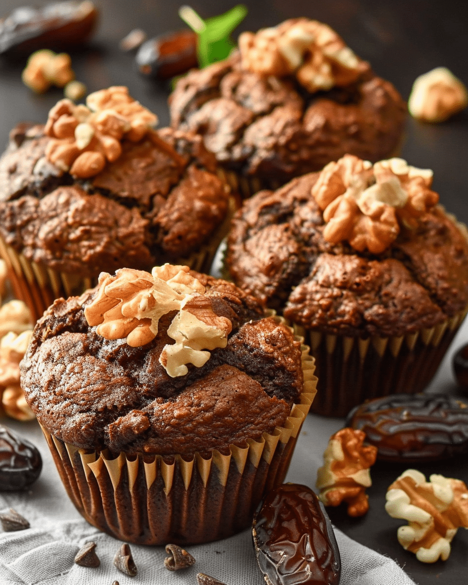 Chocolate Date Muffins