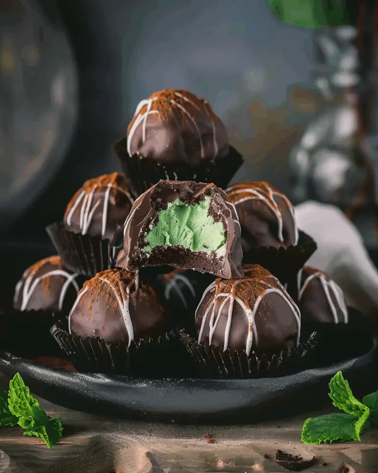 Creamy Andes Mint Chocolate Truffles