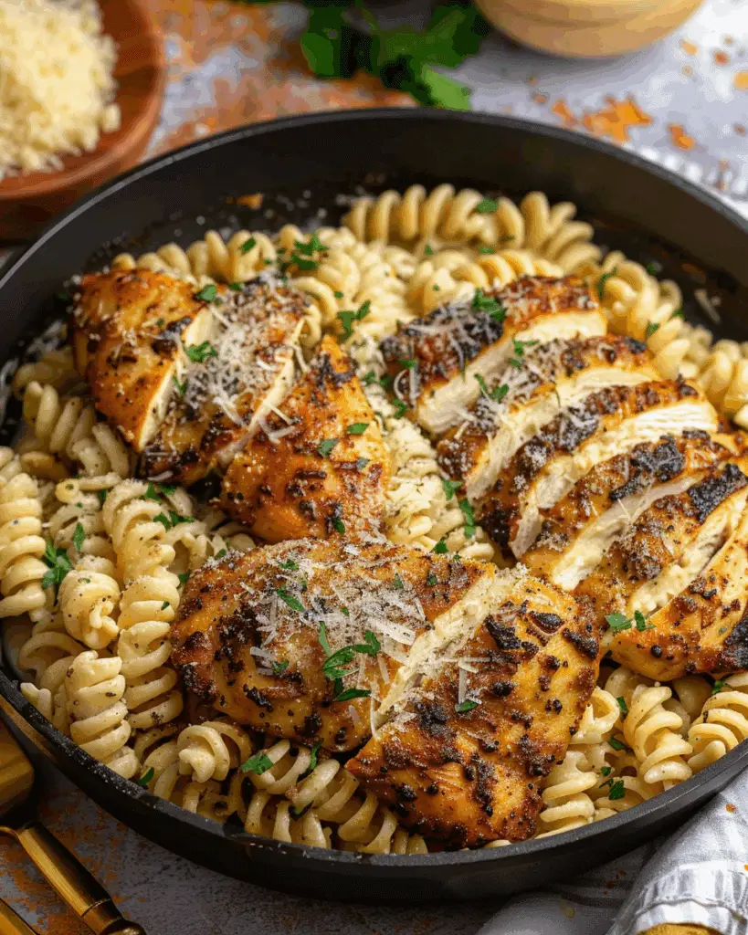 Creamy Chicken Garlic Parmesan Pasta