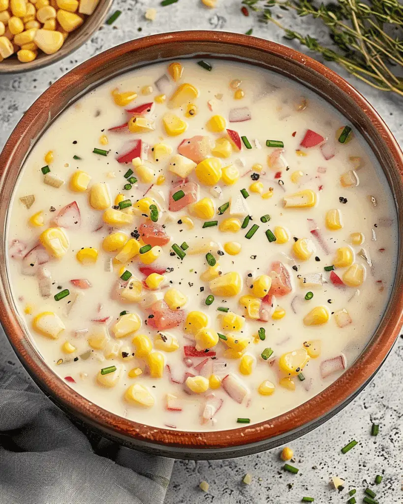 Creamy Corn Chowder Recipe: Comfort in Every Spoonful