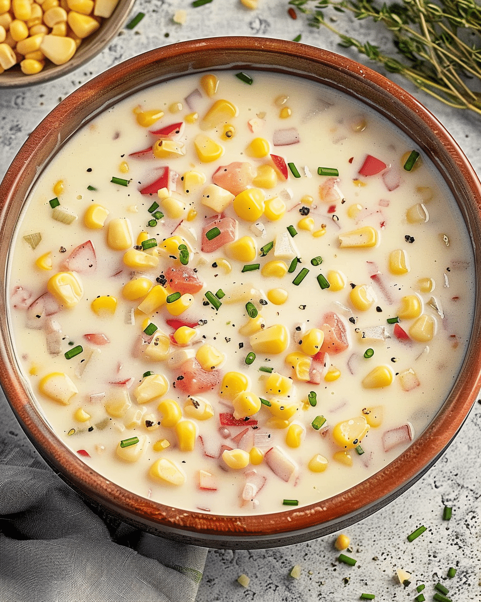 Creamy Corn Chowder Recipe: Comfort in Every Spoonful