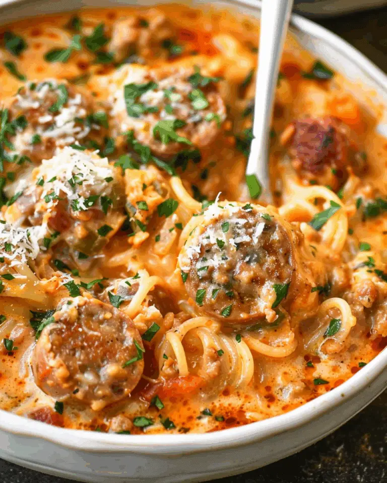 Creamy Parmesan Italian Sausage Soup