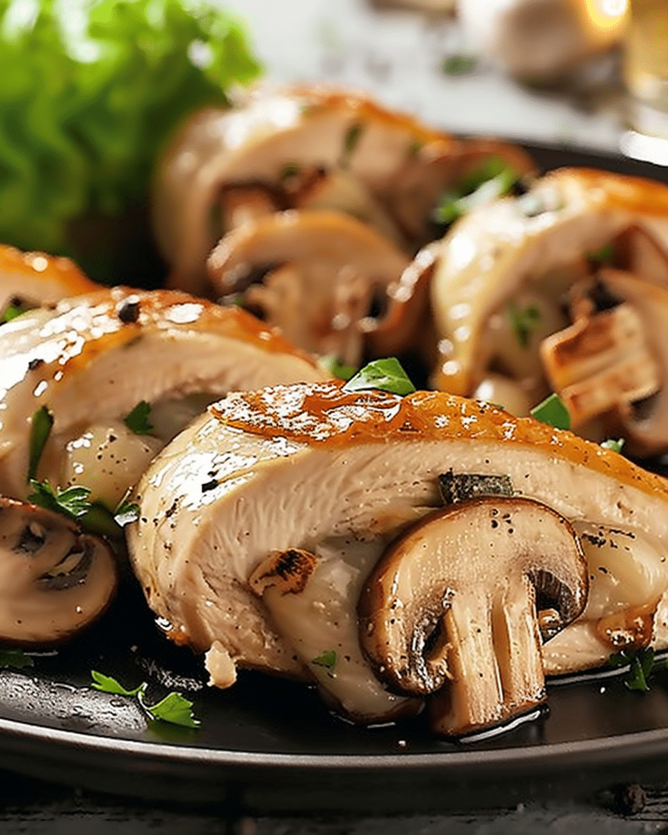 Mushroom-Stuffed Chicken