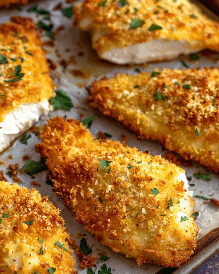 Crispy Baked Garlic Parmesan Chicken