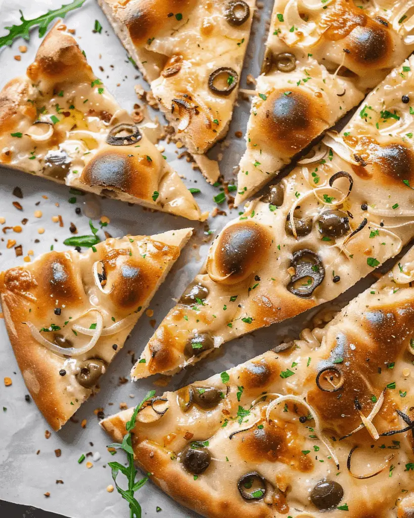 Decorated Focaccia Bread