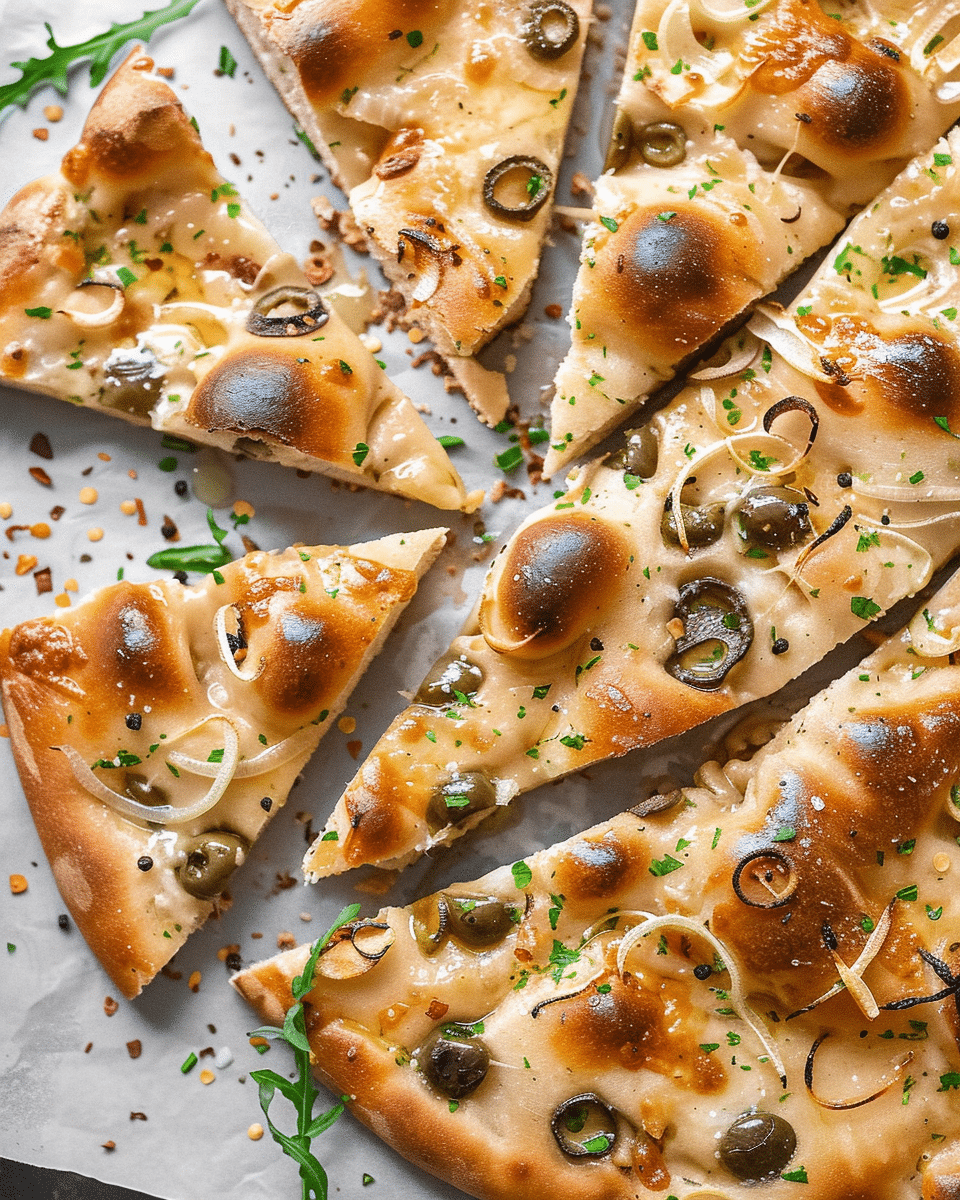Decorated Focaccia Bread