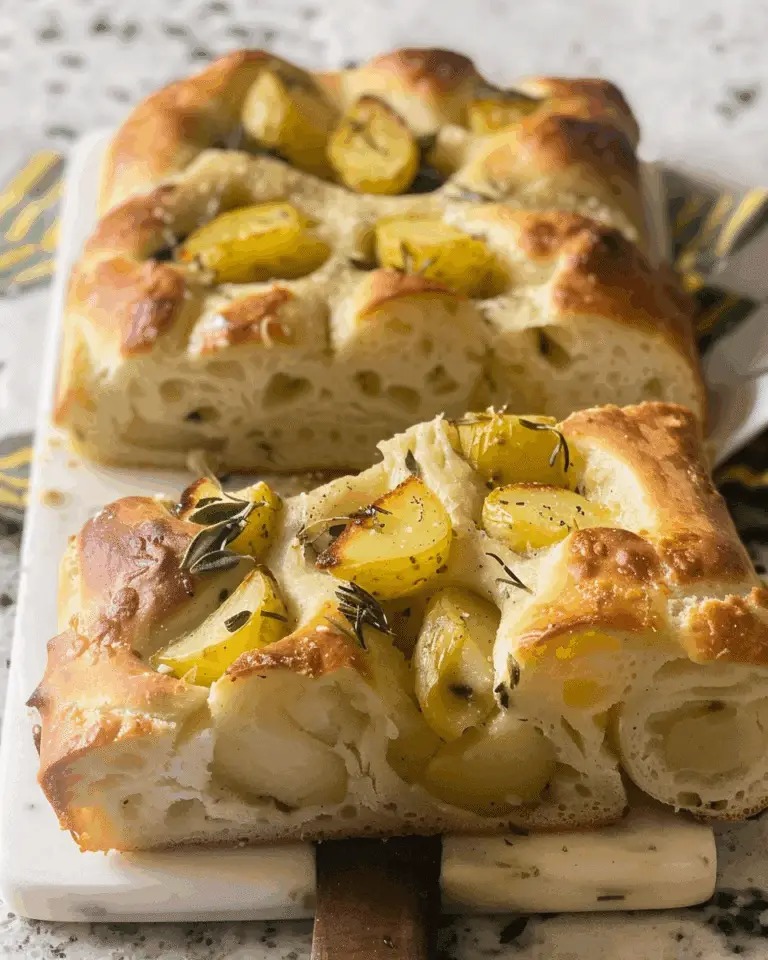 Herby Lemony Potato Focaccia
