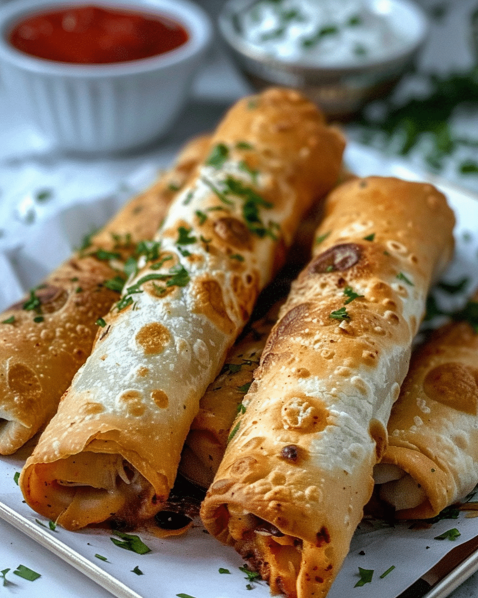 Easy Baked Chicken Taquitos